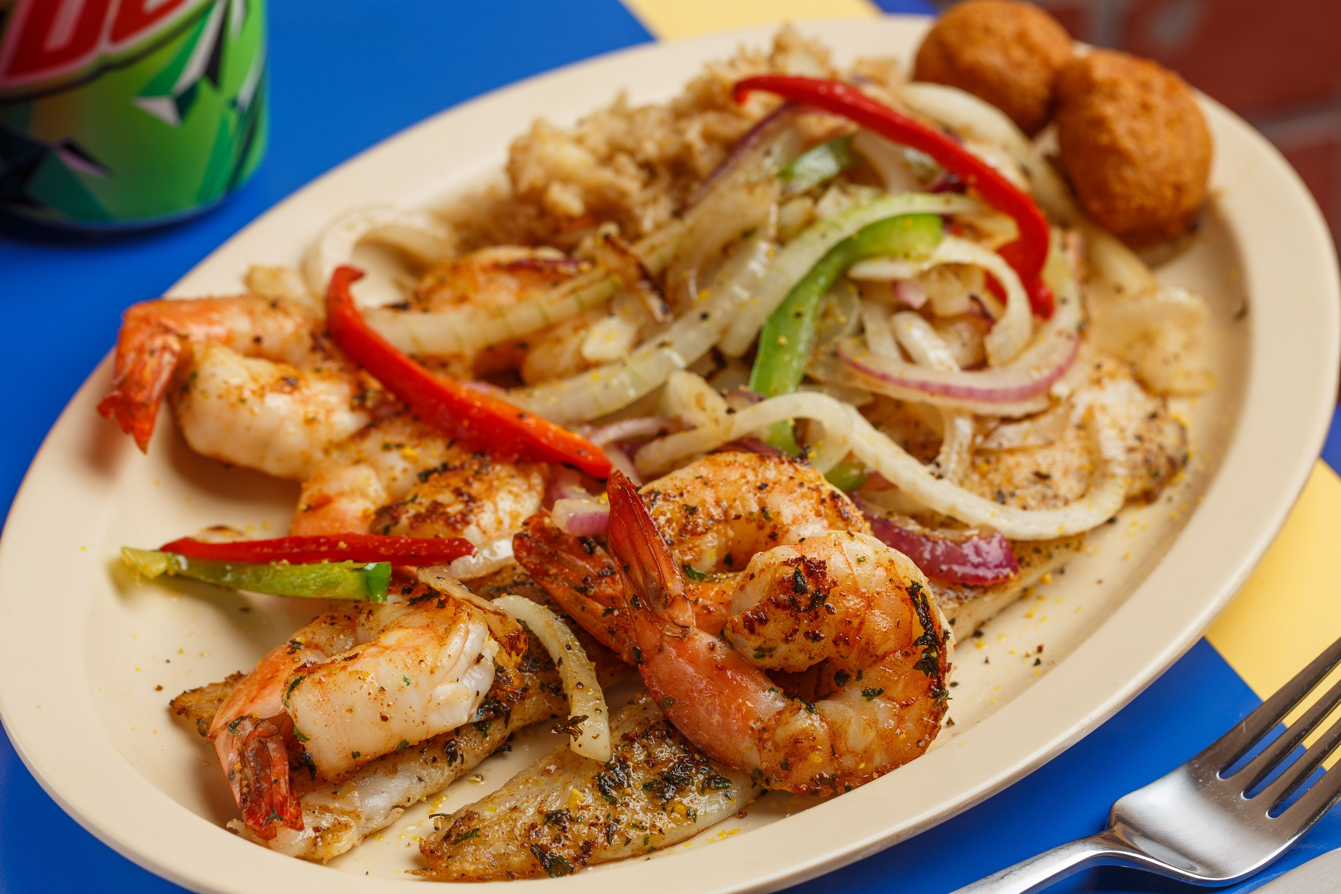 Order #8/GRILLED SHRIMPS(6 PIECES) food online from Kajun Seafood store, Dawsonville on bringmethat.com