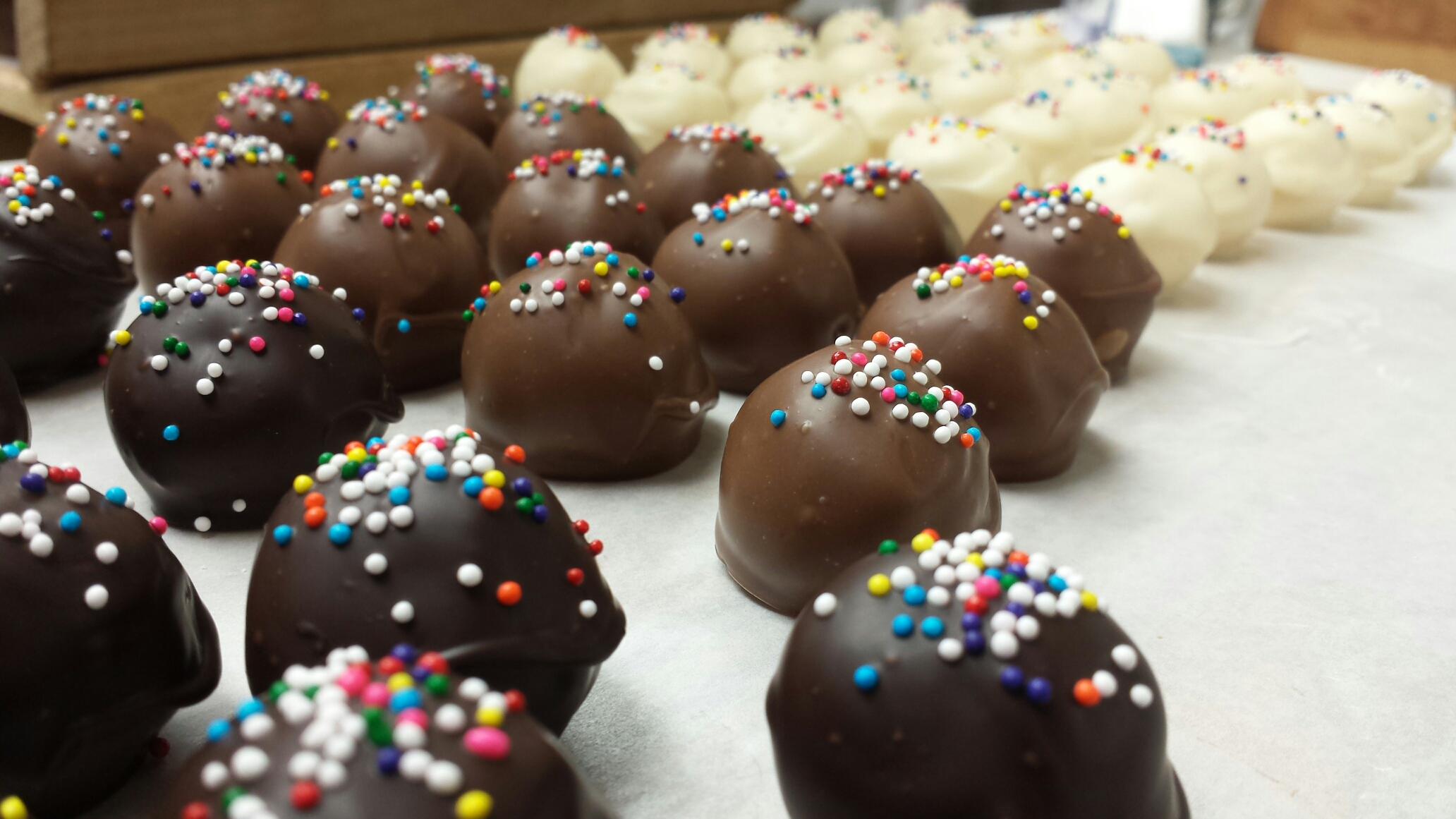 Order Birthday Cake Truffles food online from Anderson Candy Shop store, Barrington on bringmethat.com