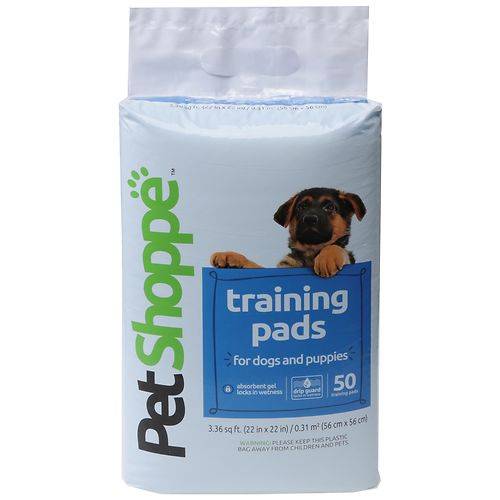 Order PetShoppe Dog Training Pads - 50.0 ea food online from Walgreens store, Fayetteville on bringmethat.com