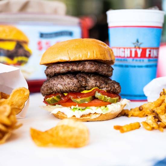 Order Piggy Back Beast food online from Mighty Fine Burgers store, Austin on bringmethat.com
