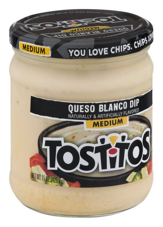 Order Tostitos Dip Queso Blanco Medium (15 oz) food online from Rite Aid store, Eugene on bringmethat.com