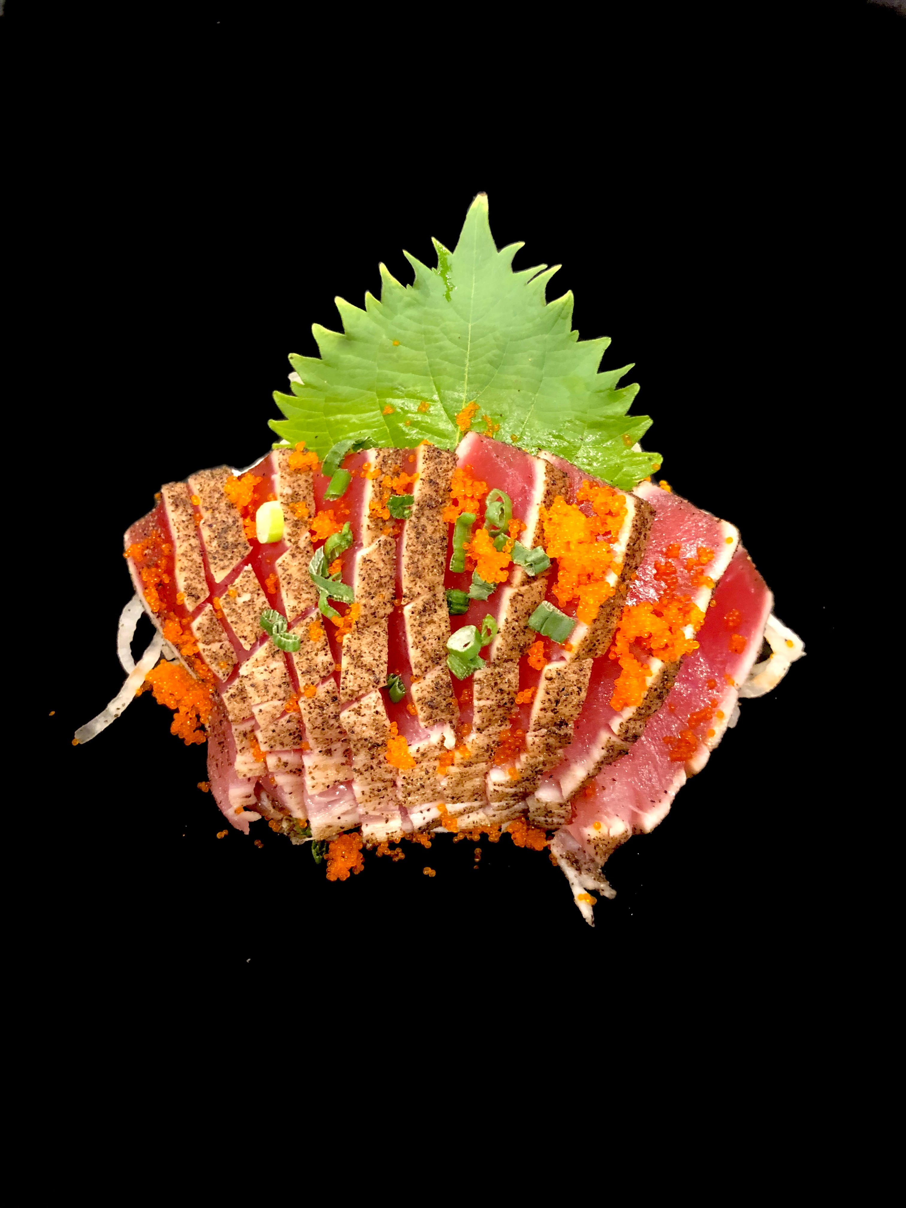 Order Pepper Tuna with Ponzu Sauce food online from Tokyo Steakhouse store, Salisbury on bringmethat.com