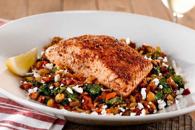 Order Grilled Salmon Bowl food online from O'charley store, Niles on bringmethat.com