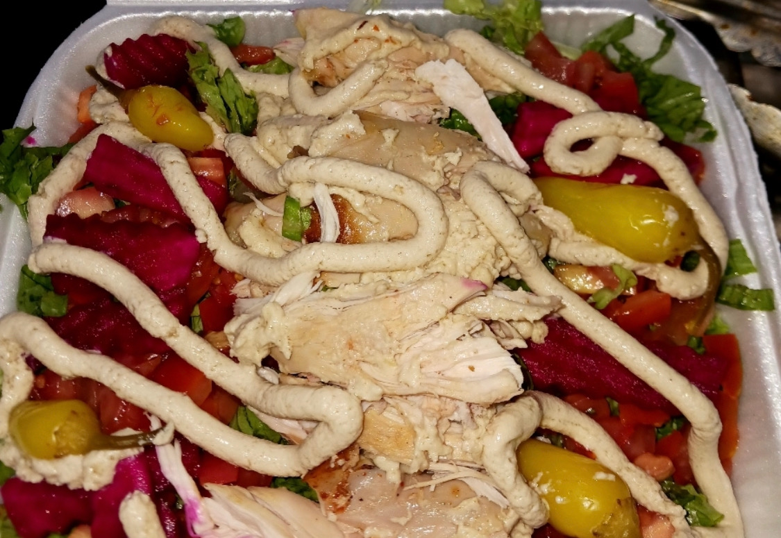 Order 27. Tahini Chicken Salad food online from Sepan Chicken store, Los Angeles on bringmethat.com