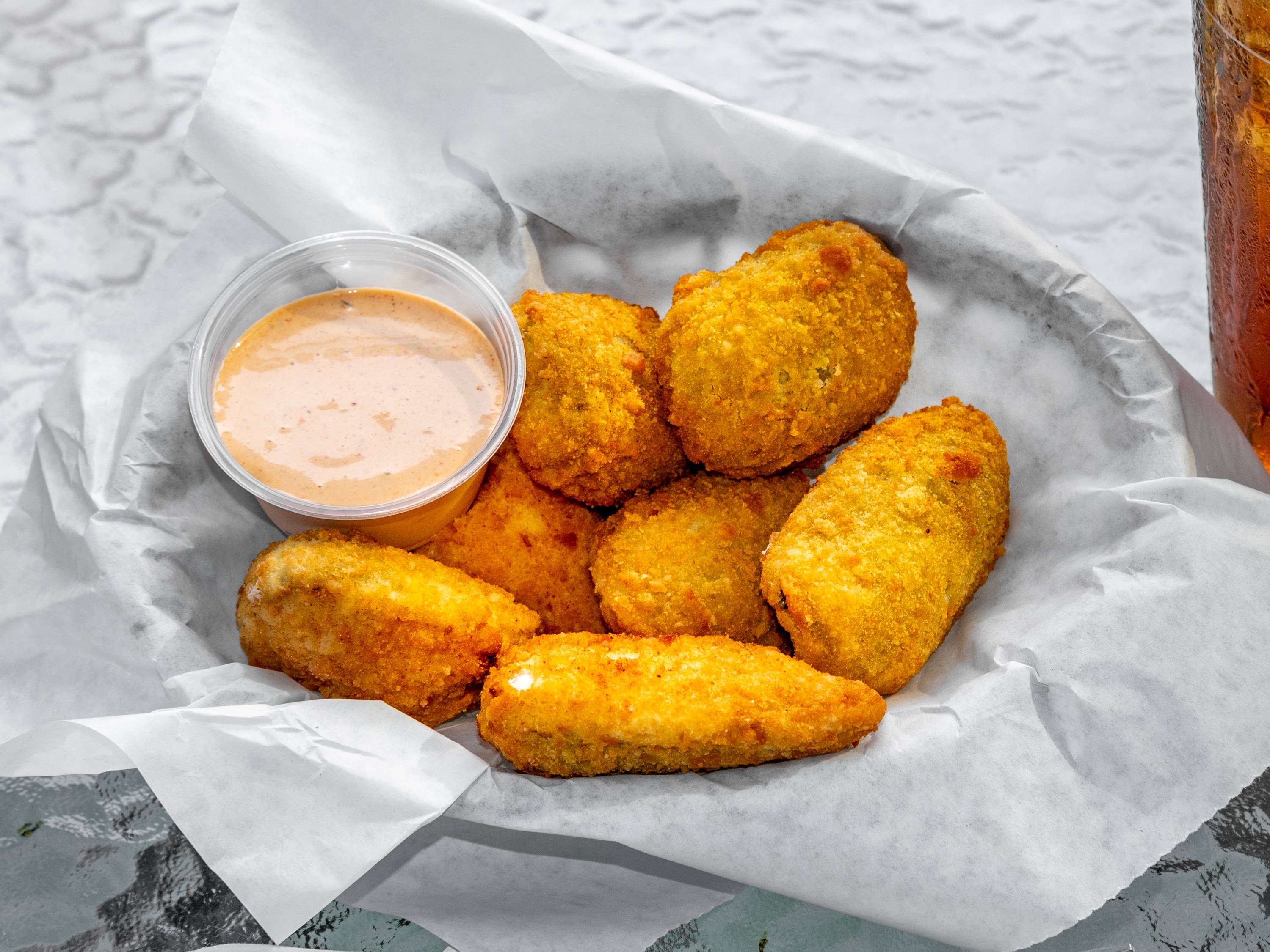 Order Jalapeno Poppers food online from Mt Pockets Bar And Grill store, Appleton on bringmethat.com