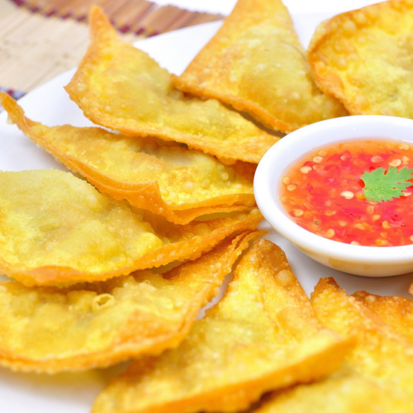 Order 1. Four Pieces Fried Wonton food online from Shangri-La Chinese Restaurant store, Los Gatos on bringmethat.com