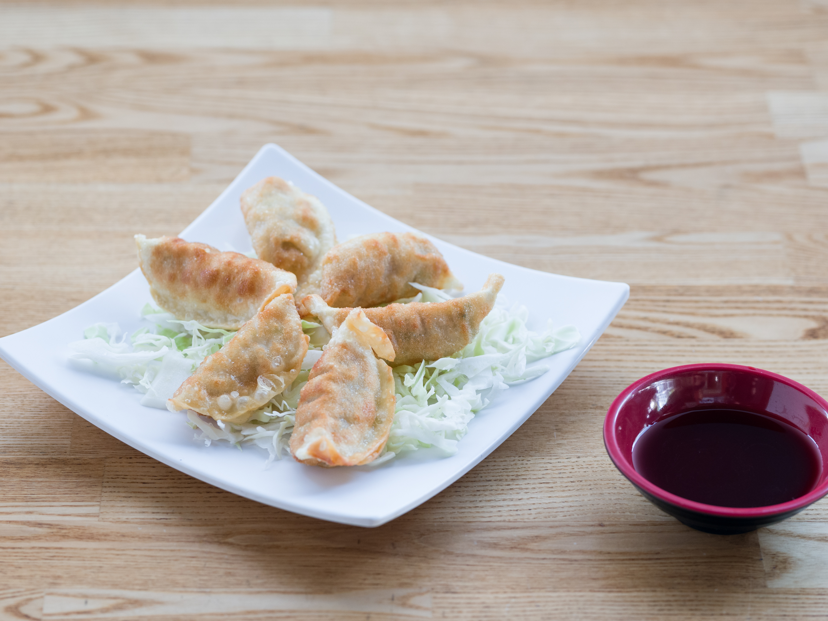 Order Pork & Vegetable Gyoza -6pcs- food online from Roll Call store, Los Angeles on bringmethat.com
