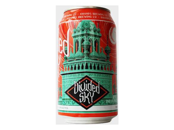 Order 4 Hands Divided Sky Rye IPA - 6x 12oz Cans food online from Royals Liquor store, St. Peters on bringmethat.com