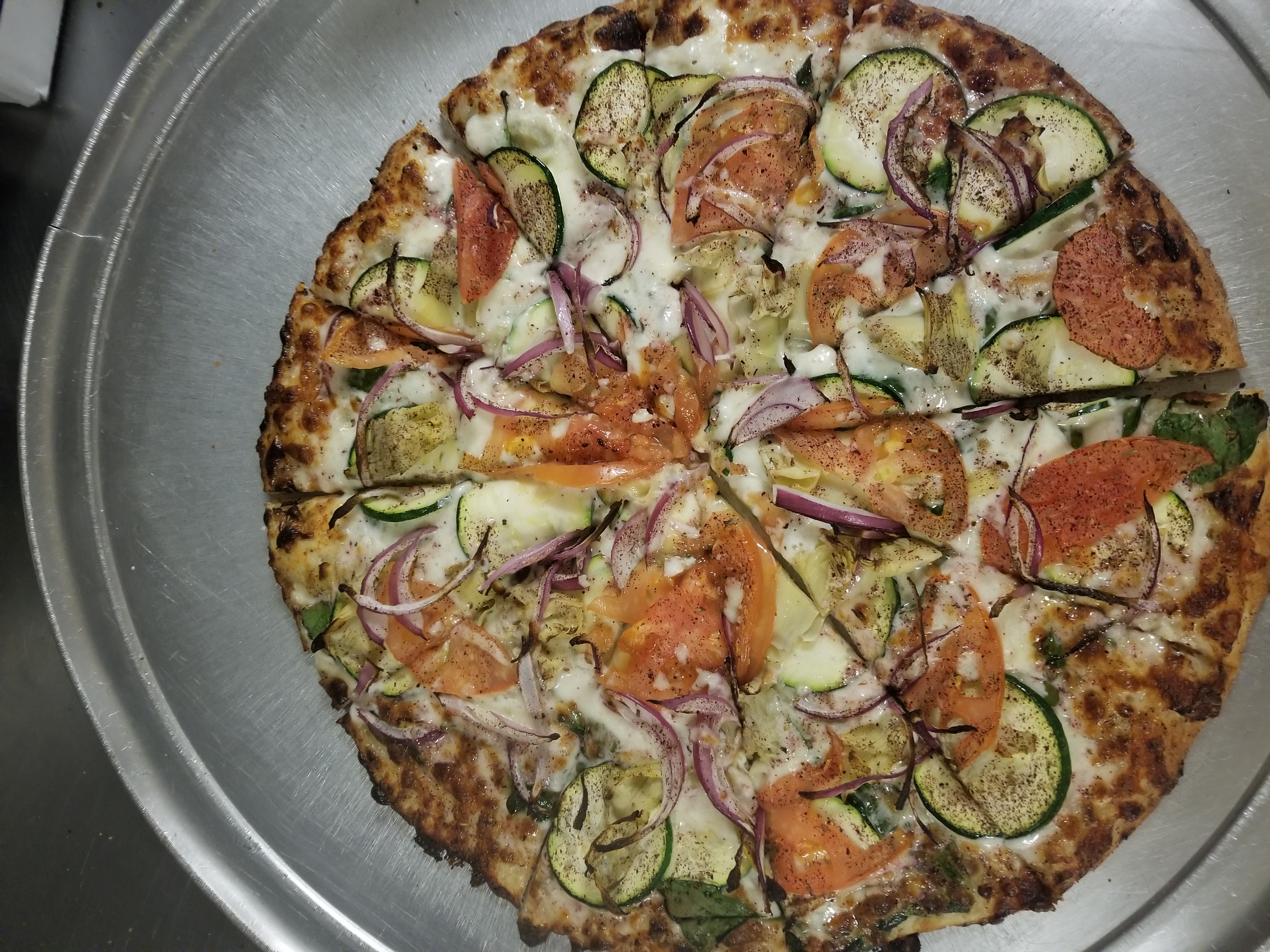 Order My California Veggie Pizza food online from Pizza My Way store, Pleasant Hill on bringmethat.com