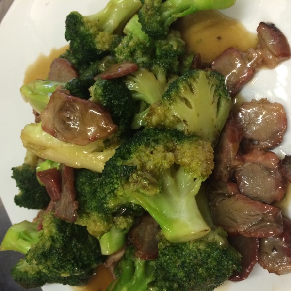 Order BBQ Pork and Broccoli food online from Thai Tea Asian Fusion Cafe  store, Irving on bringmethat.com