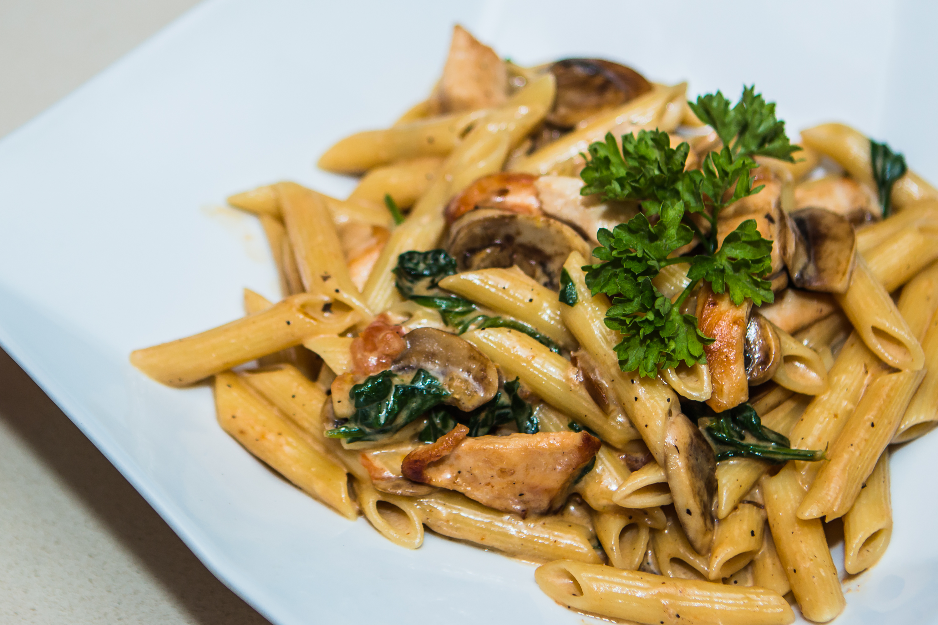 Order Penne Marsala food online from Panini Pizza & Italian Kitchen store, West Hollywood on bringmethat.com