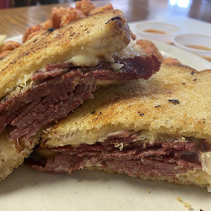 Order Corned Beef Reuben food online from The Bomber store, Ypsilanti on bringmethat.com