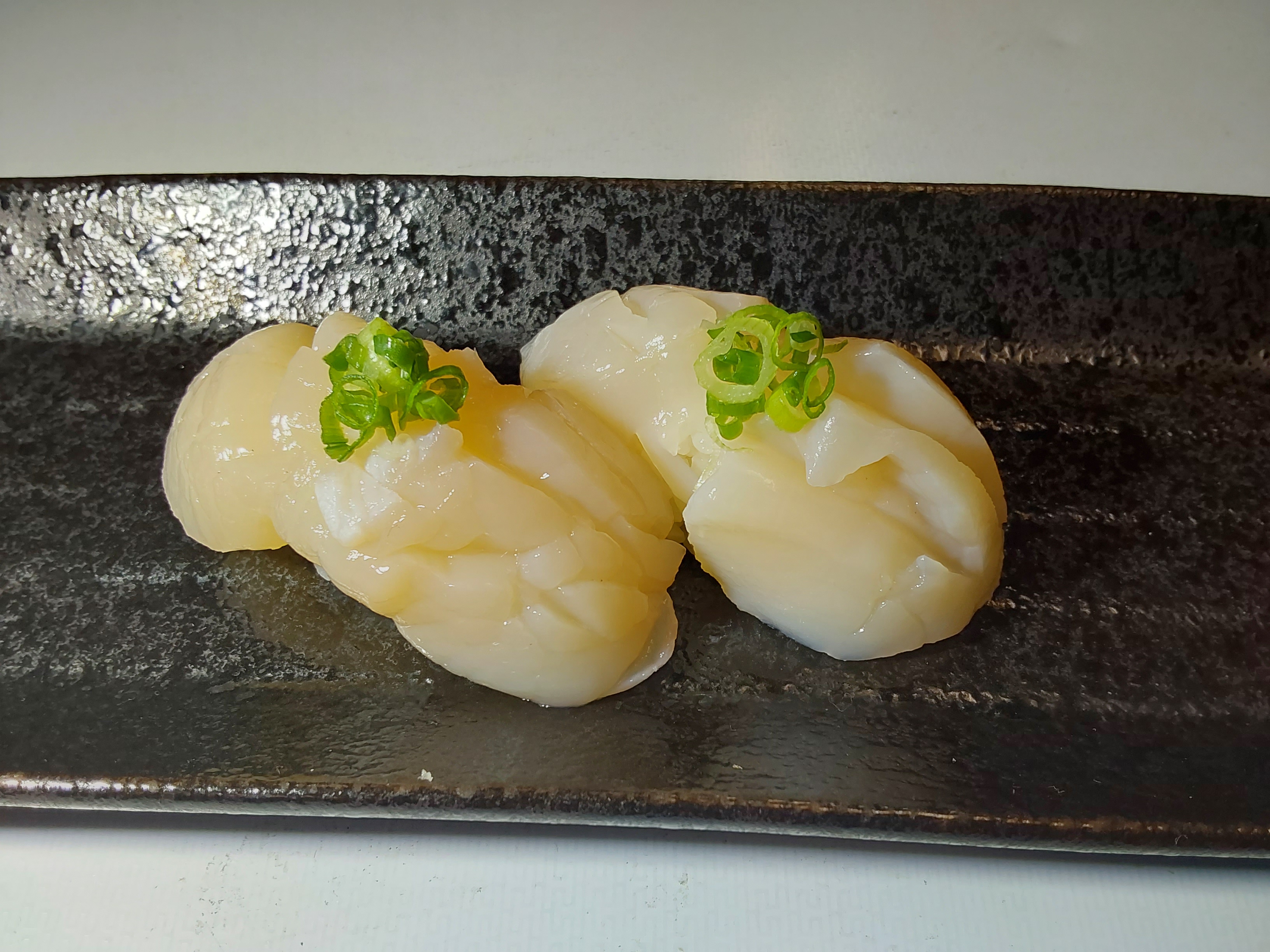 Order Scallop(Hotatte) Nigiri 2 pcs food online from Sushi Yukiya store, Oceanside on bringmethat.com