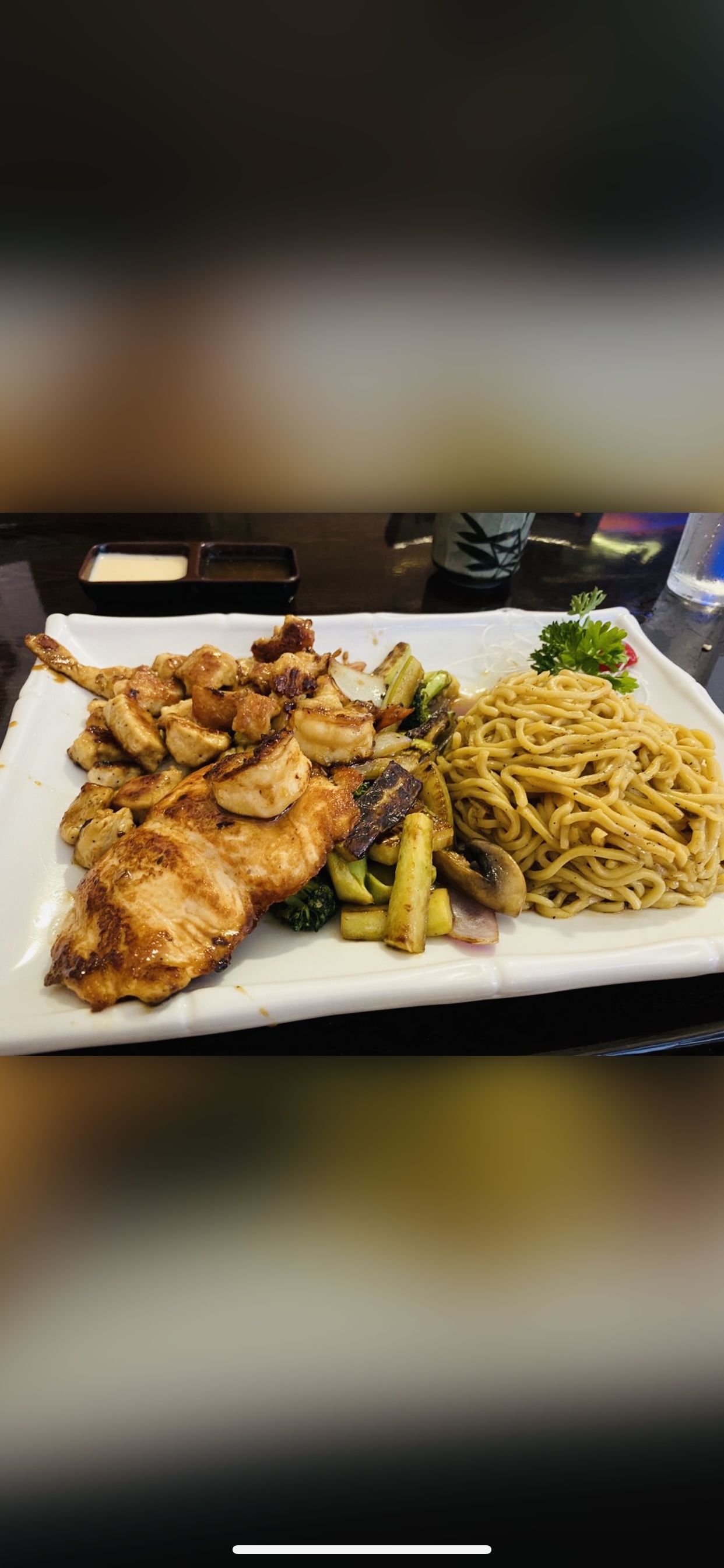 Order Chicken and Salmon Hibachi  food online from Tokyo 2 Seafood and Steakhouse store, Buffalo on bringmethat.com