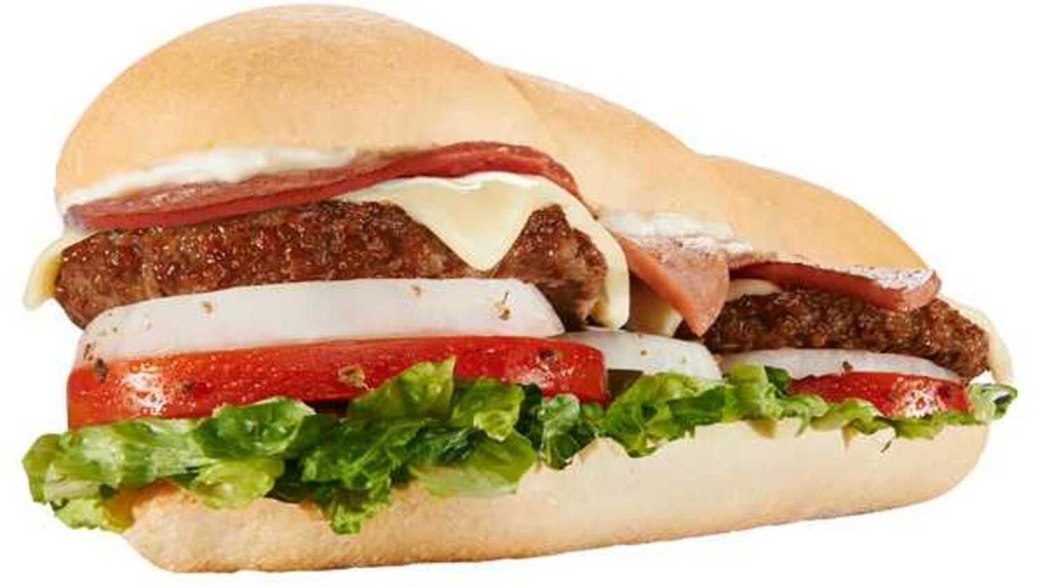Order Med Romanburger® food online from Mr. Hero store, North Ridgeville on bringmethat.com