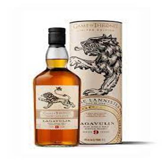 Order LAGAVULIN 9 YEAR OLD Game Of Thrones House Lannister 750 ml  46% food online from Pacific Liquor Market store, Bell Gardens on bringmethat.com