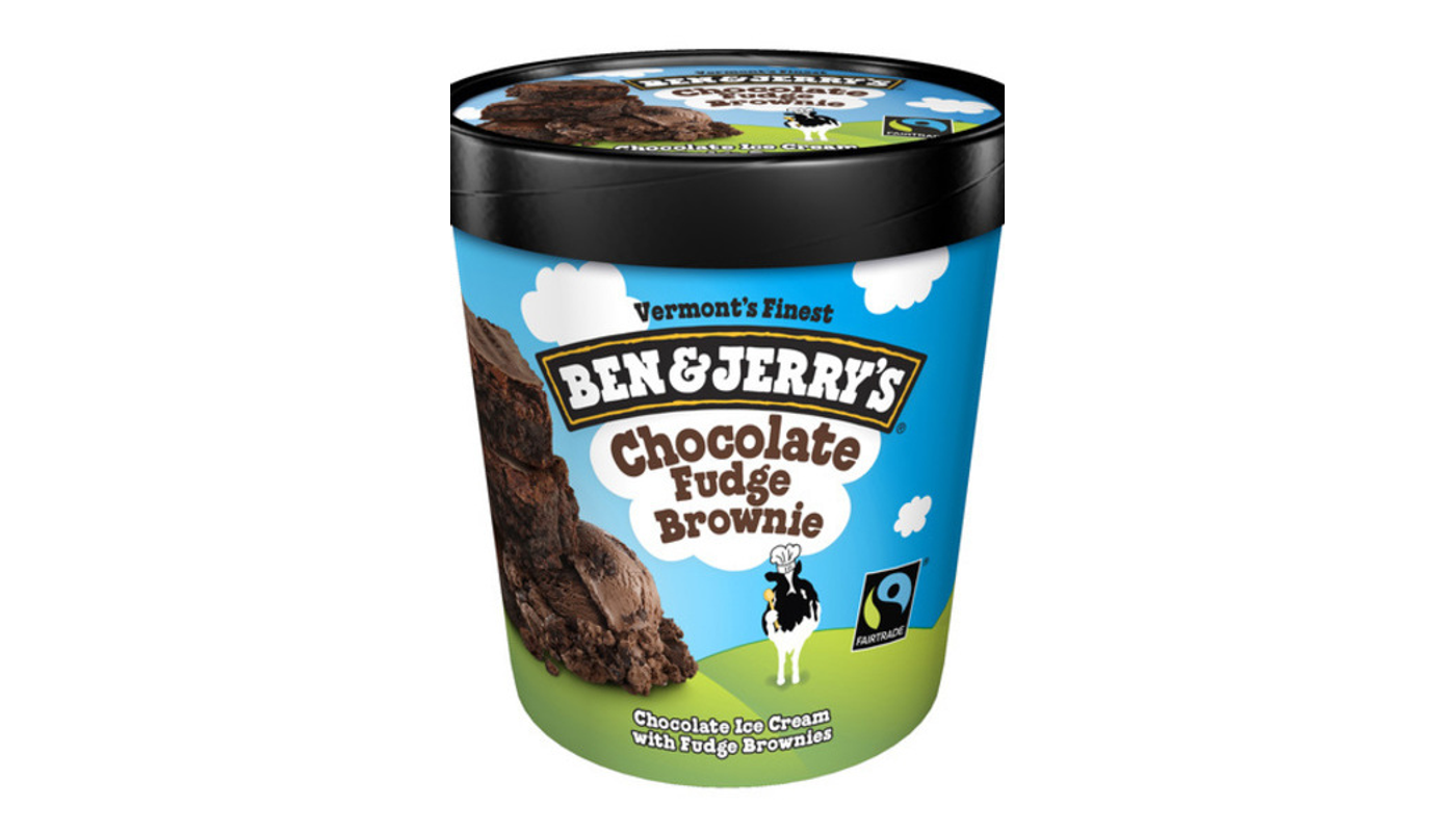Order Ben and Jerry's Chocolate Fudge Brownie Ice Cream 16oz Container food online from Golden Rule Liquor store, West Hollywood on bringmethat.com