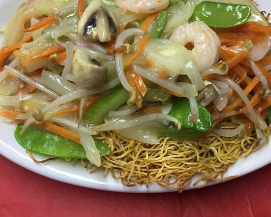Order Cantonese Shrimp Lo Mein food online from Lam's Pearl City store, ROSEVILLE on bringmethat.com