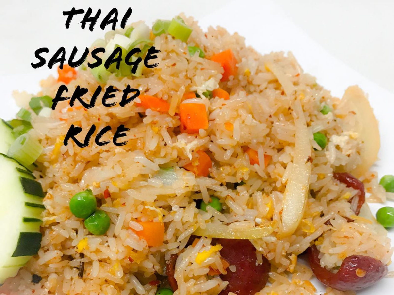 Order Thai Sausage Fried Rice food online from Tuk Tuk One Thai store, San Diego on bringmethat.com