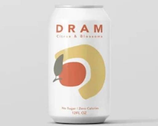 Order DRAM Apothecary - 'Citrus & Blossoms' Zero Calorie Sparkling Water (12OZ) food online from The Epicurean Trader store, San Francisco on bringmethat.com