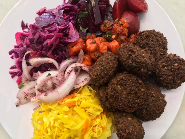 Order Falafel Plate food online from Holy Grill store, Los Angeles on bringmethat.com