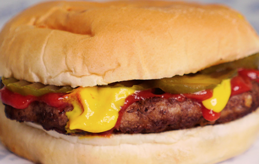 Order ¼ LB Hamburger  food online from Martin Restaurant store, Rockmart on bringmethat.com