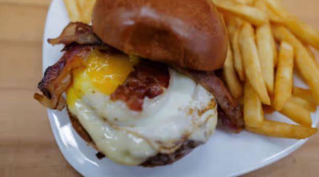 Order Breakfast Burger food online from Regal Deli store, Whitman on bringmethat.com
