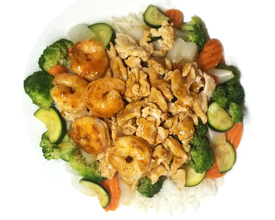 Order A6. Chicken and Shrimp food online from Ufo Hibachi Express store, Roswell on bringmethat.com