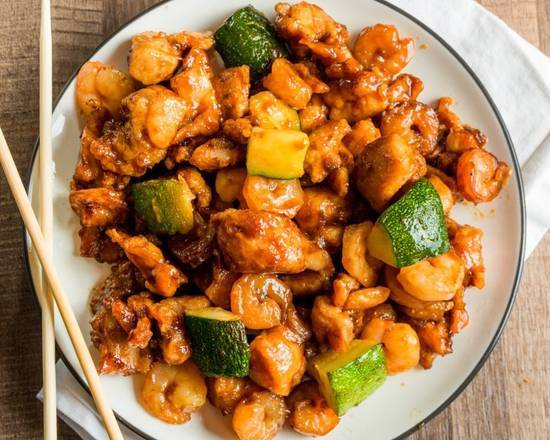 Order Stir Fried Chicken And Shrimp Entree / 双丁 food online from Lin store, Yuma on bringmethat.com
