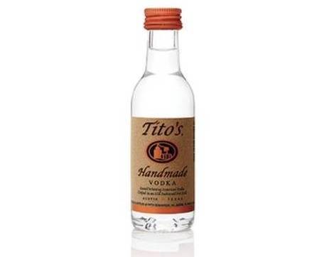 Order Tito, 50mL vodka (40.0% ABV) food online from Cold Spring Liquor store, Liberty Hill on bringmethat.com