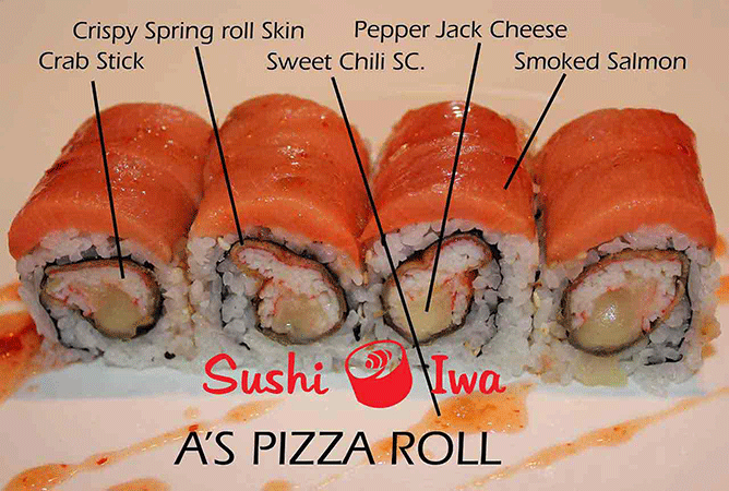 Order A'S PIZZA food online from Sushi Iwa store, Clayton on bringmethat.com