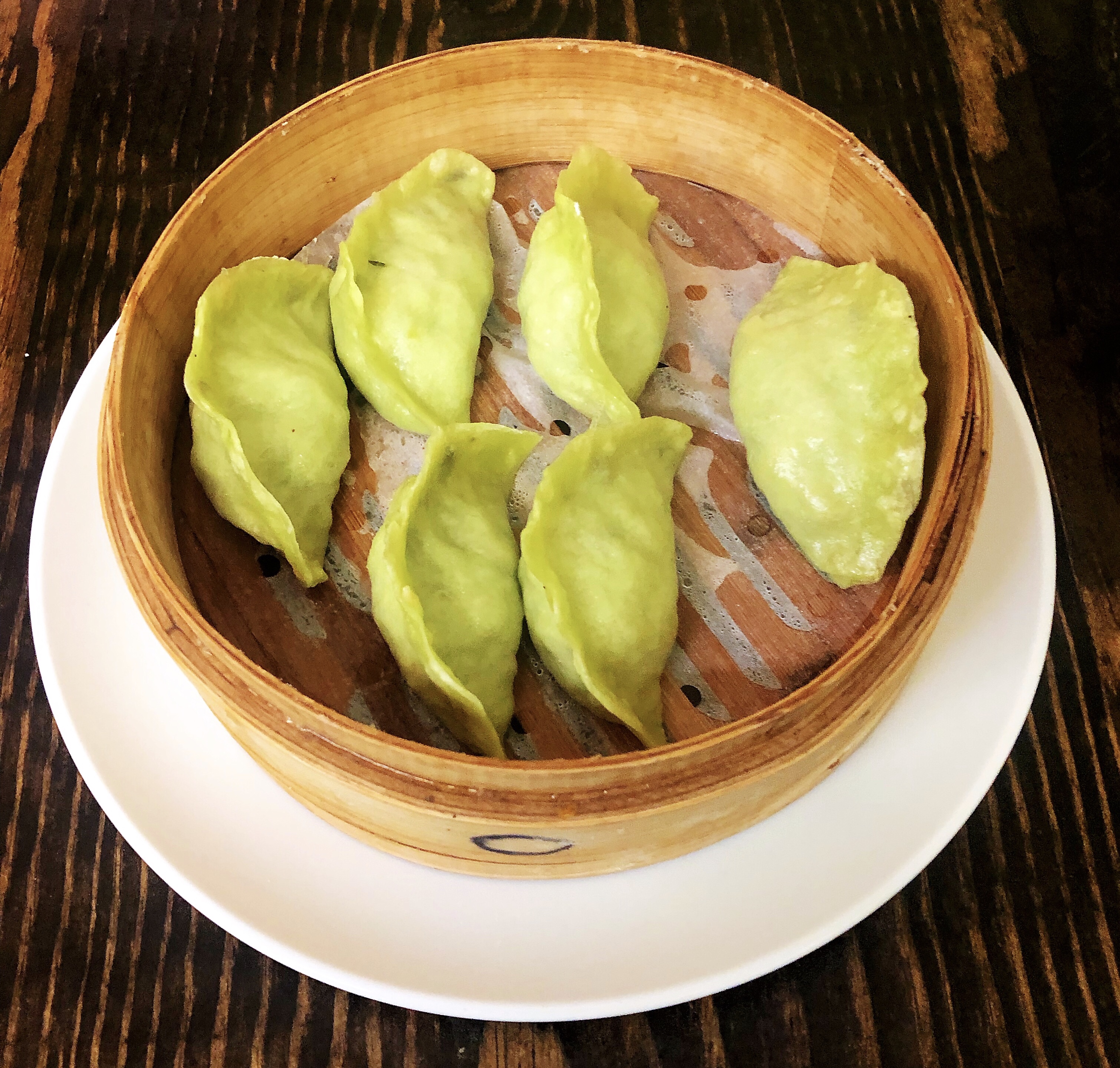Order 5. Vegetable Steamed Dumpling 素菜蒸饺 food online from Dumpling Tea store, Santa Fe on bringmethat.com