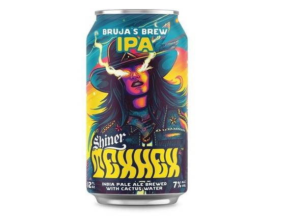 Order Shiner TexHex Bruja's Brew IPA - 6x 12oz Cans food online from Bear Creek Spirits & Wine store, Colleyville on bringmethat.com