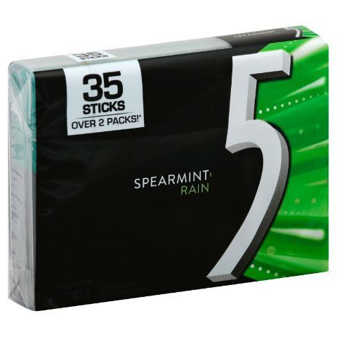 Order 5 Spearmint Rain Mega pk 35ct food online from 7-Eleven store, Stockton on bringmethat.com