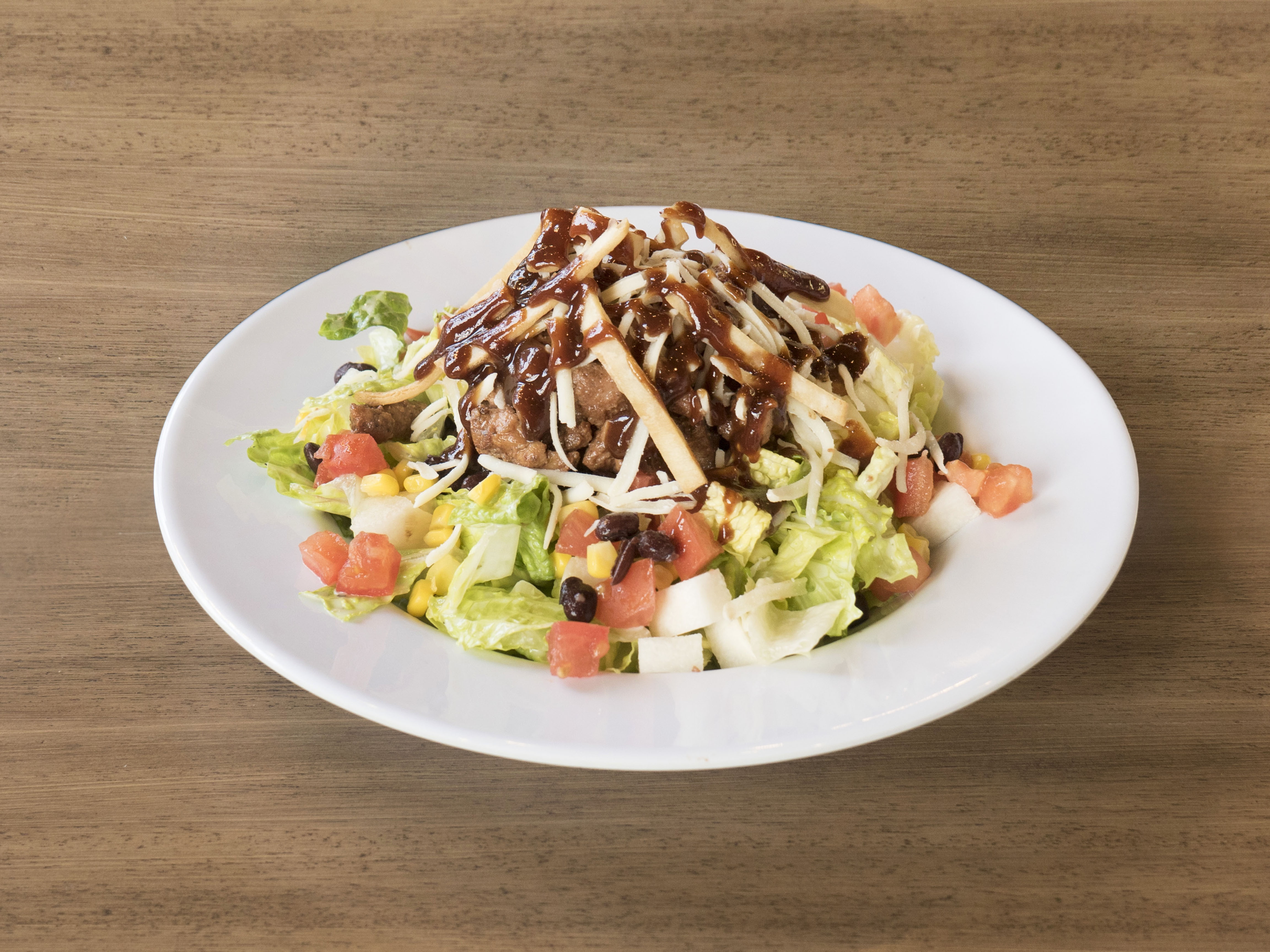 Order BBQ Chicken Salad food online from Yellow Cab Pizza store, Honolulu on bringmethat.com
