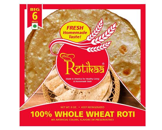 Order Big Whole Wheat Roti (RED BAG) (6 pcs) food online from New Rotikaa Foods store, Iselin on bringmethat.com