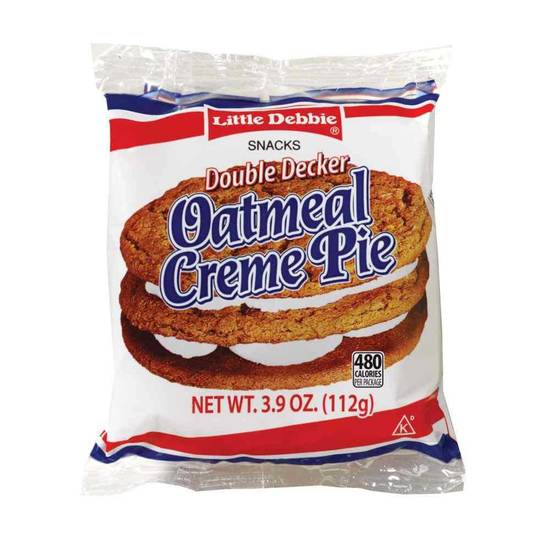 Order Little Debbies Dbl Decker Oatmeal Creme food online from Lone Star store, Gainesville on bringmethat.com