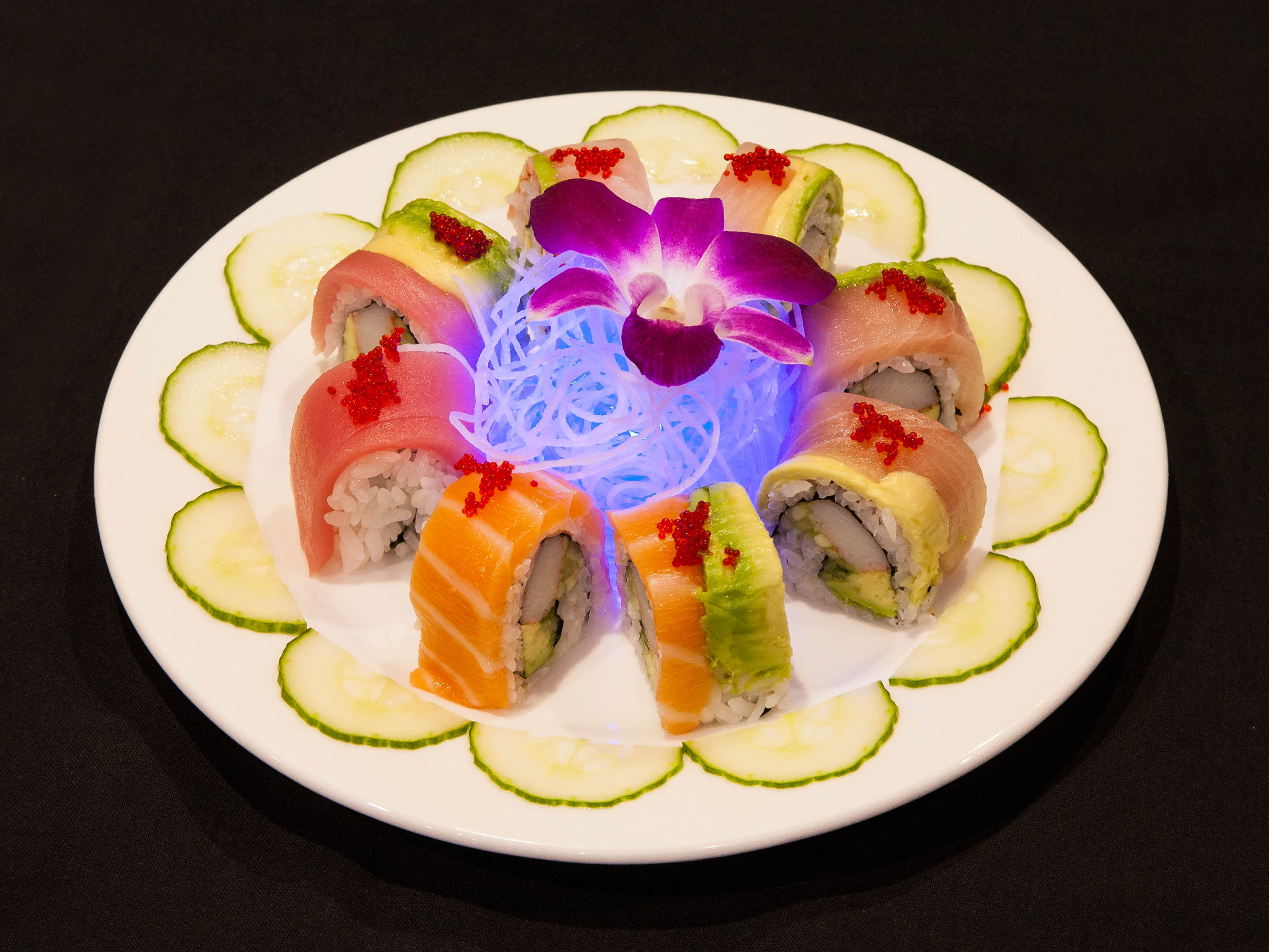 Order Rainbow Roll food online from Hunan Fusion store, Omaha on bringmethat.com