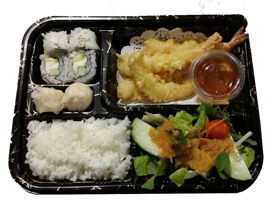 Order Shrimp Tempura Bento food online from Arata Sushi & Bowl store, Las Vegas on bringmethat.com