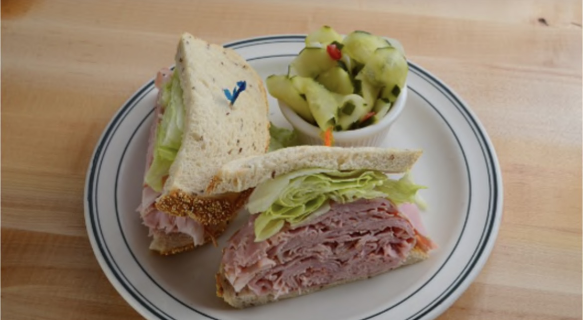 Order Honey Baked Ham Sandwich food online from Famous Label’s Delicatessen store, Los Angeles on bringmethat.com