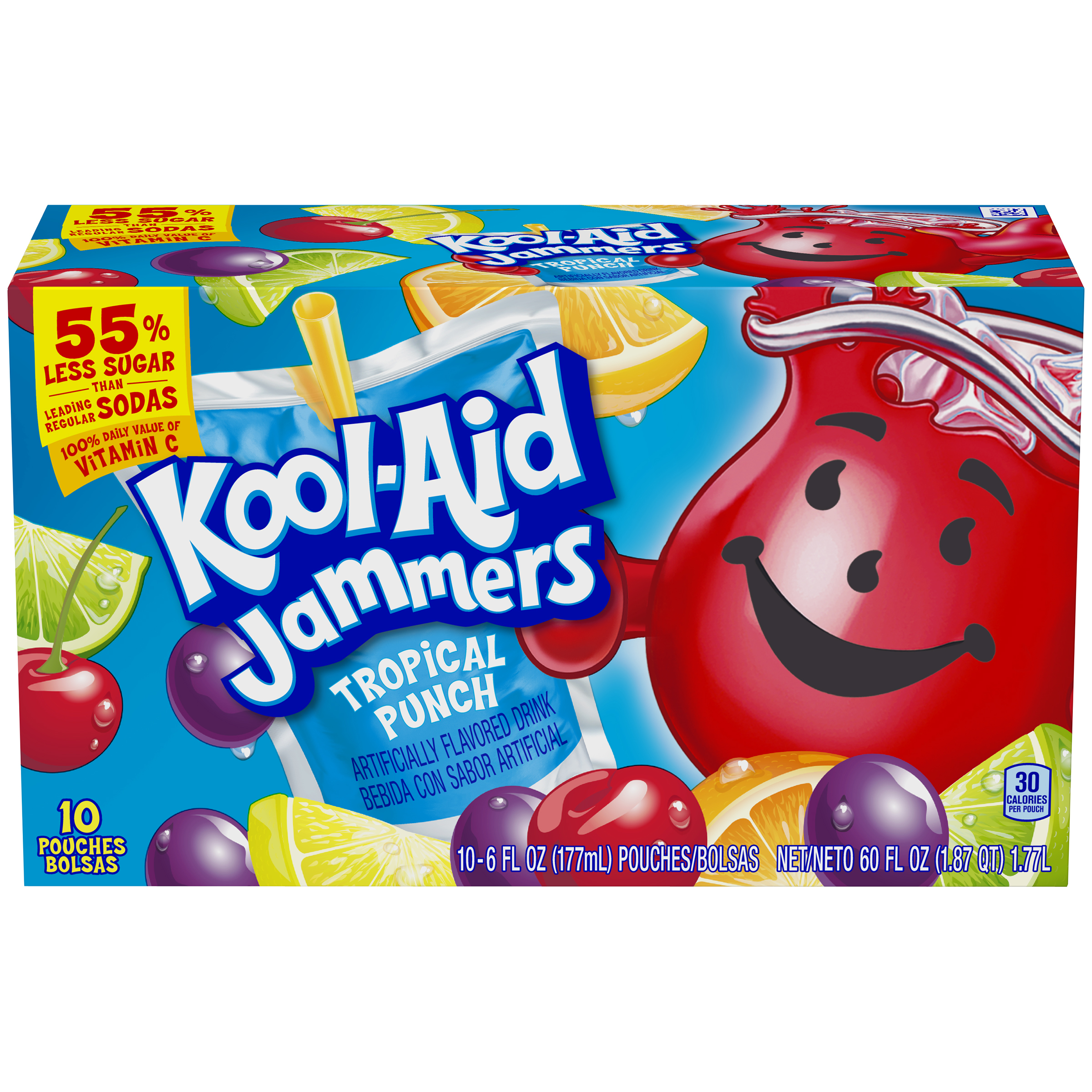 Order Kool-Aid Jammers Tropical Punch Flavored Drink - 10 ct food online from Rite Aid store, Antelope on bringmethat.com