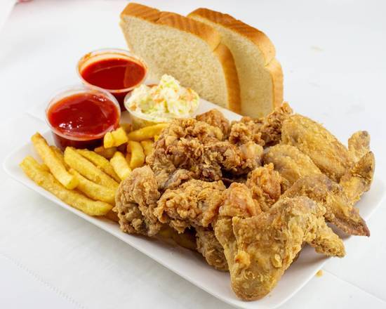 Order Chicken Gizzard and Wings (3 pcs) food online from Jj Fish & Chicken store, Bellwood on bringmethat.com