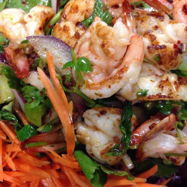 Order Spicy Shrimp Salad food online from Chao Doi Thai Restaurant store, Pasadena on bringmethat.com