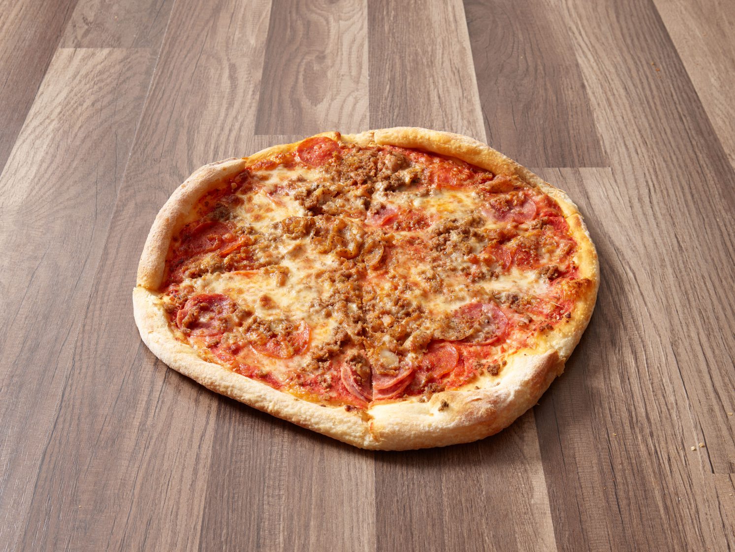 Order Meat Lovers Pizza food online from Luigis Pizza store, Frisco on bringmethat.com