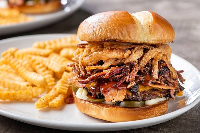Order Smokehouse Burger food online from On The Border store, New Brunswick on bringmethat.com