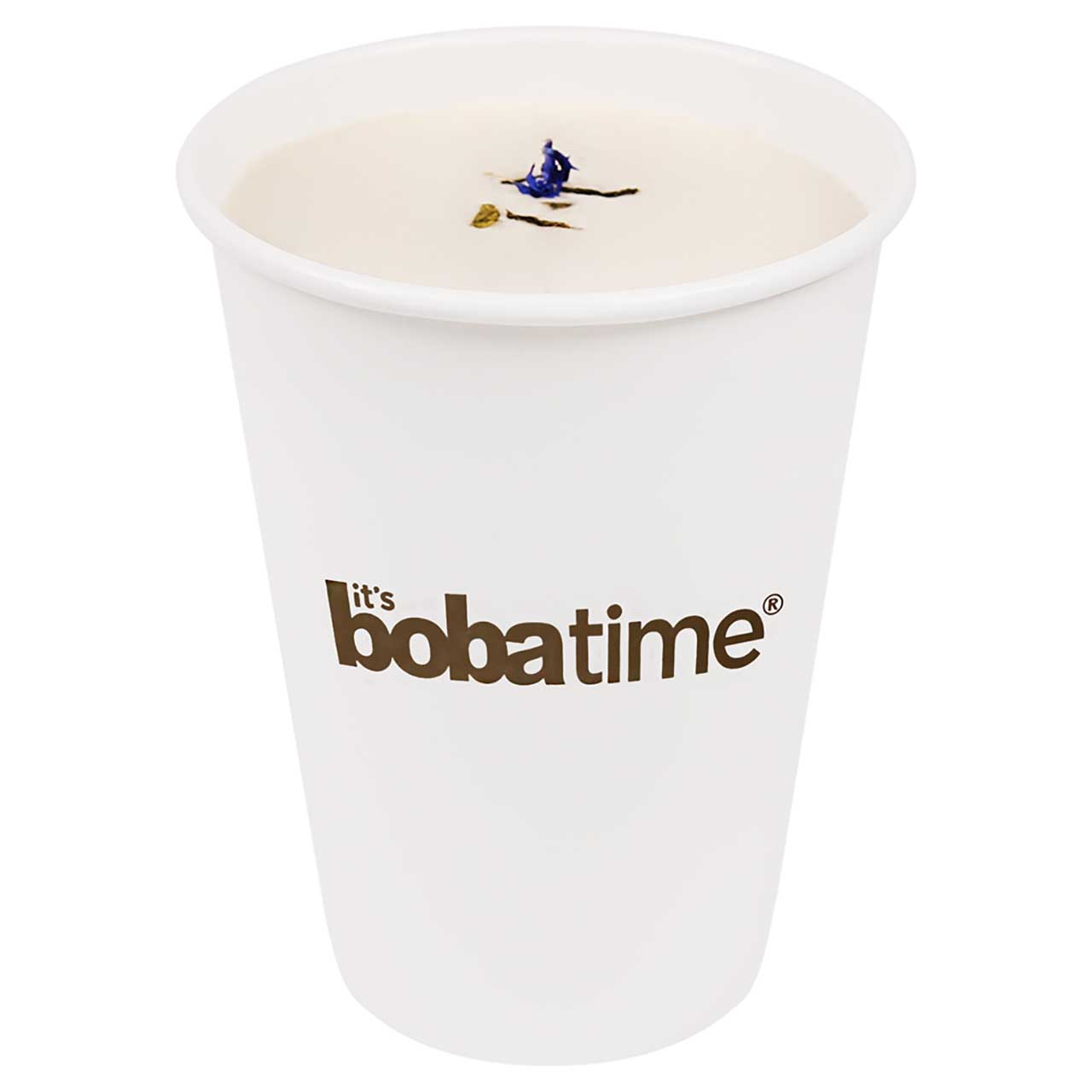 Order Lavender Milk Tea Latte (HOT) food online from Boba Time store, Buena Park on bringmethat.com