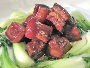 Order B7. Pork Braised in Brown Sauce 招牌红烧肉 food online from Garage Restaurant store, San Gabriel on bringmethat.com