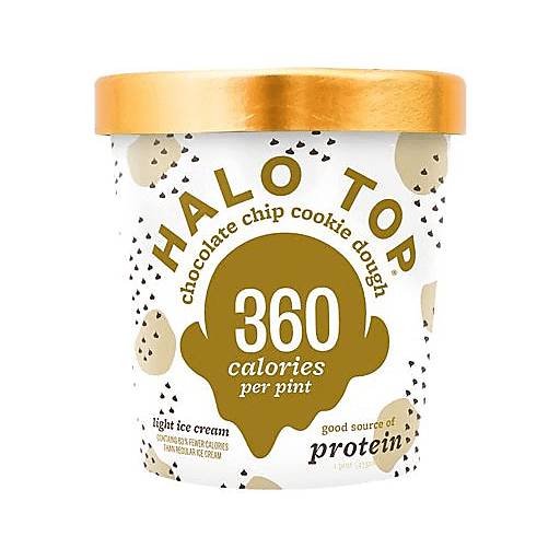 Order Halo Top Chocolate Chip Cookie Dough Light Ice Cream (16 OZ) 40526 food online from Bevmo! store, Pasadena on bringmethat.com