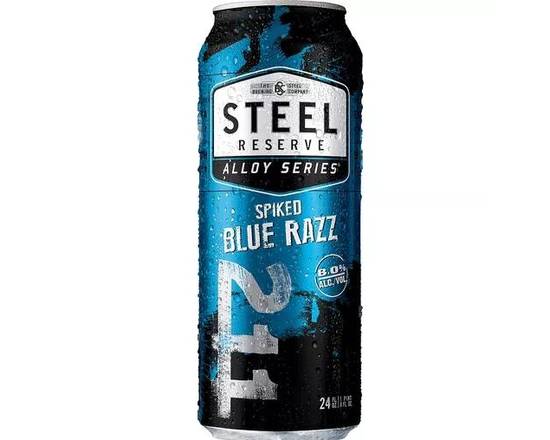 Order Steel Reserve Alloy Series 211 Spiked Blue Razz 24 fl oz. (ABV 8%)  food online from Central Liquor Market store, Los Angeles on bringmethat.com