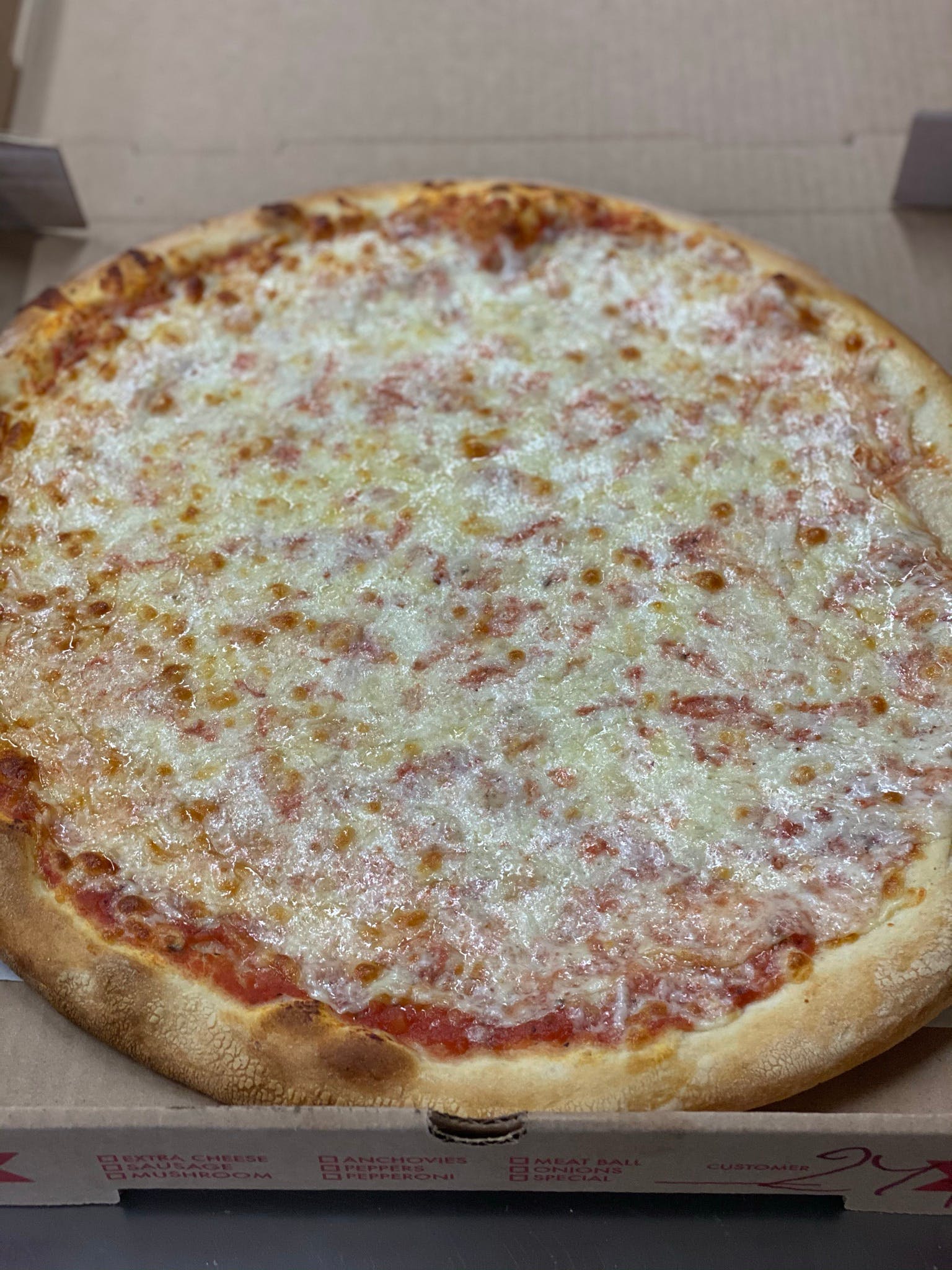 Order Traditional Cheese Pizza - 12'' (4 Slices) food online from Marcello's Pizza store, Paterson on bringmethat.com